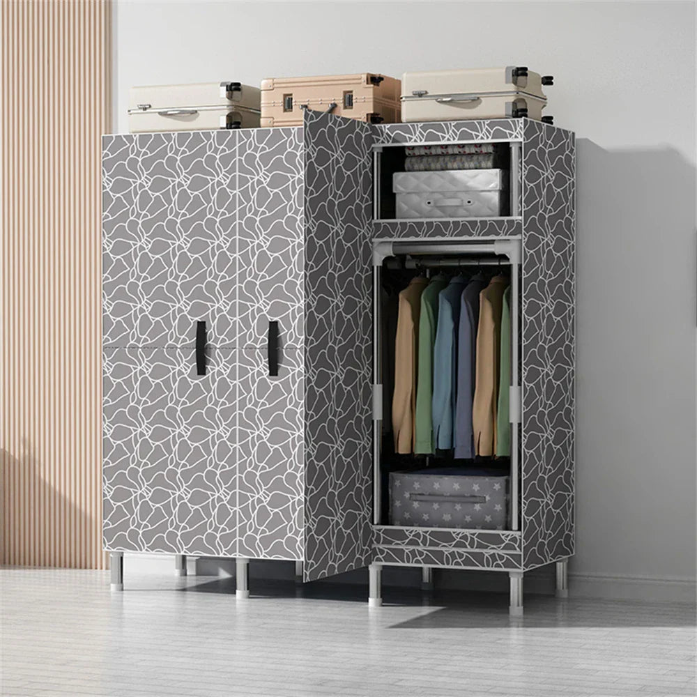 LEEGOHOME Wardrobes Large Capacity KT Board Wardrobe Bedroom
