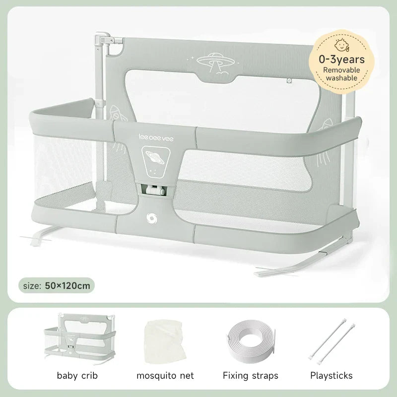 LEEOEEEVEE Simple Lightweight Baby Cot Dual-use Comfortable Toddler