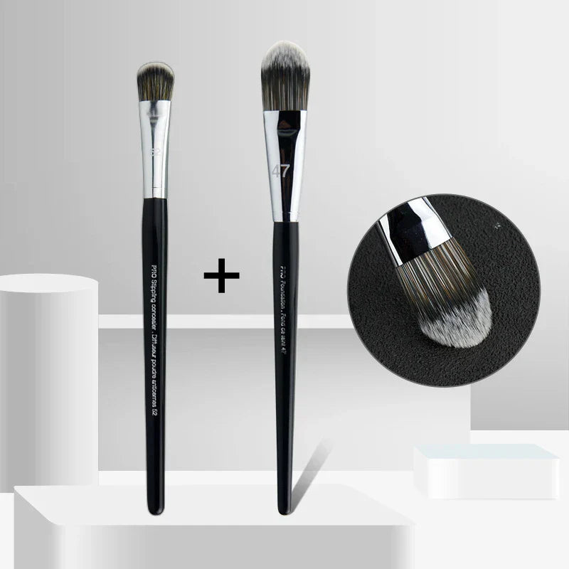 LOYBJ Professional Foundation Brush 47 Broom Head Liquid