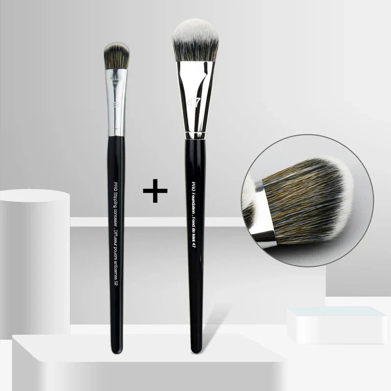 LOYBJ Professional Foundation Brush 47 Broom Head Liquid