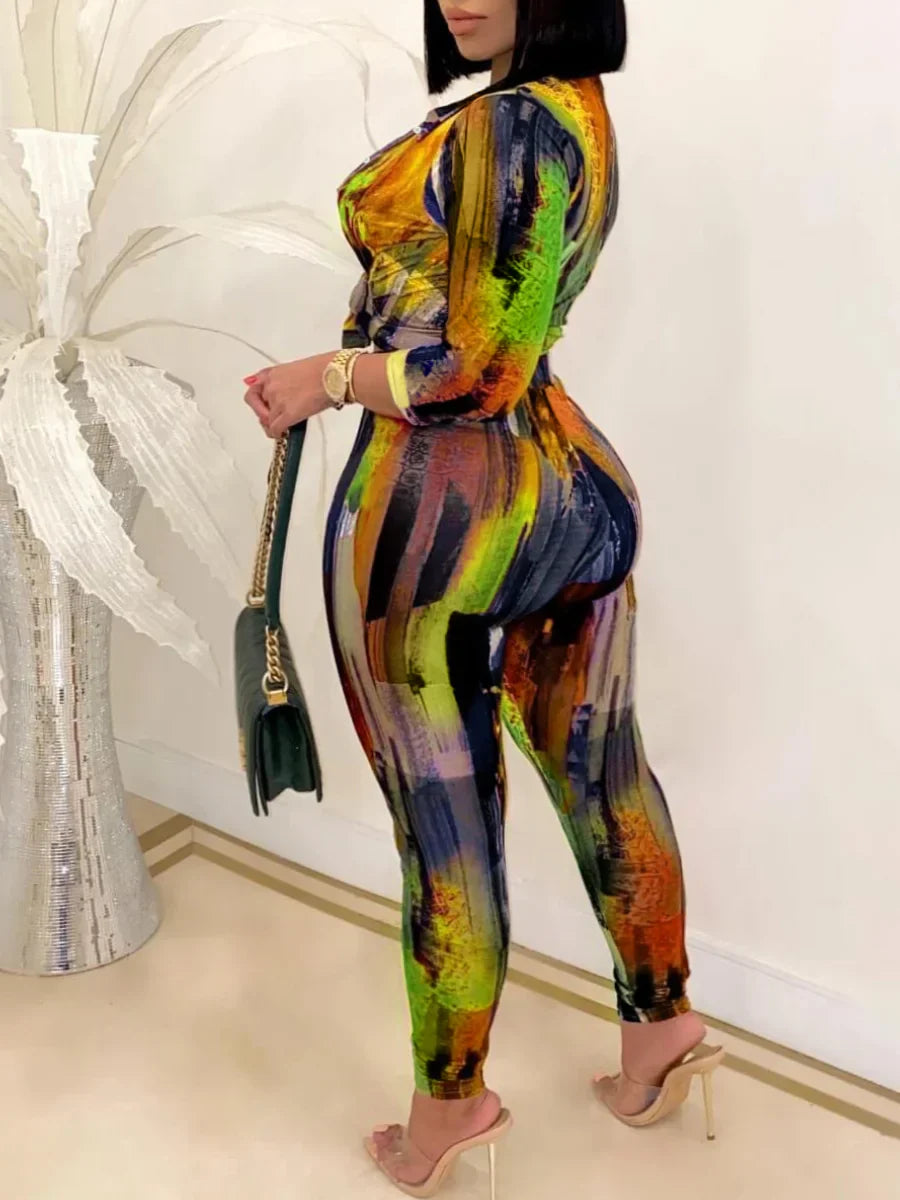 LW Plus Size Tie Dye Regular Fit Pants