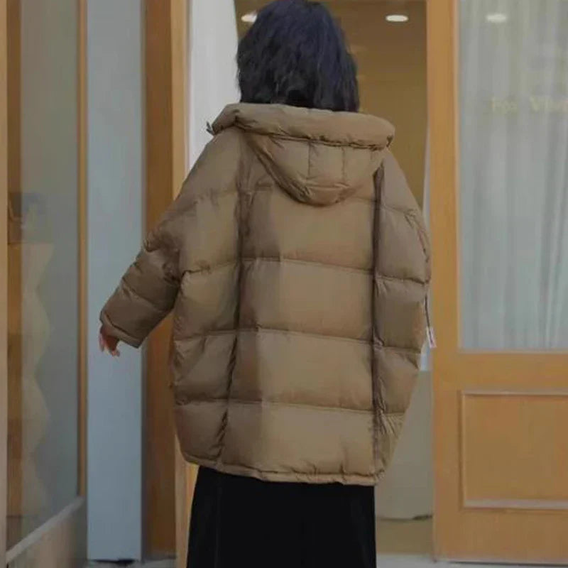 Lagabogy 2024 New Winter Women White Duck Down