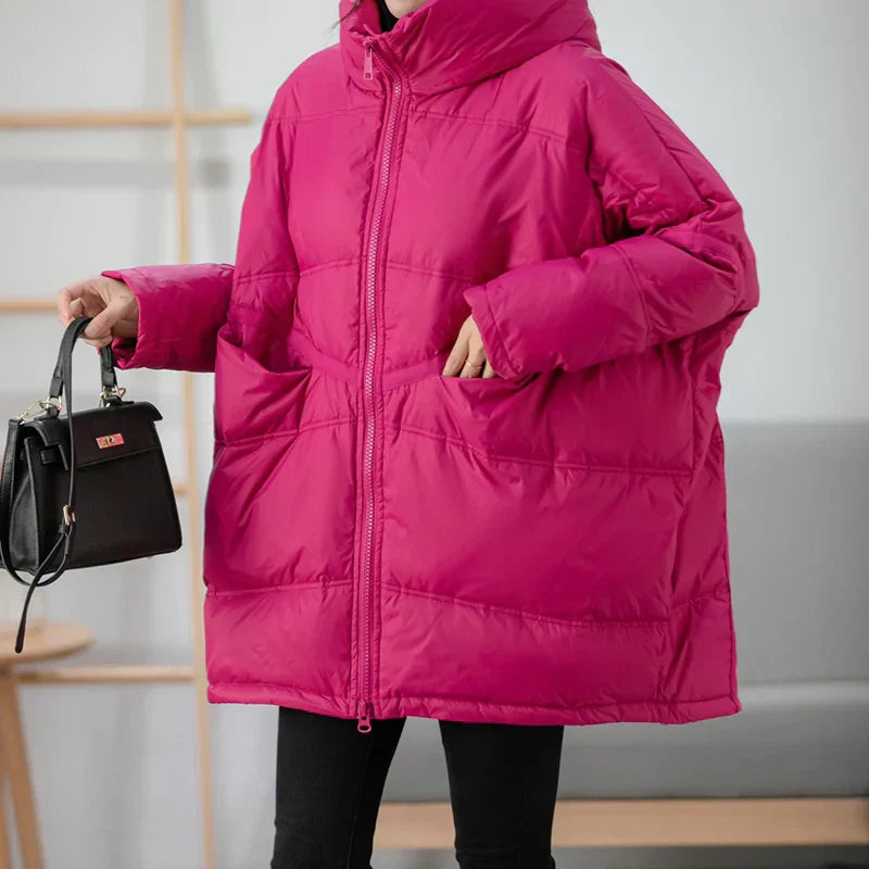 Lagabogy 2024 New Winter Women White Duck Down