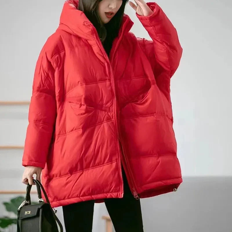 Lagabogy 2024 New Winter Women White Duck Down