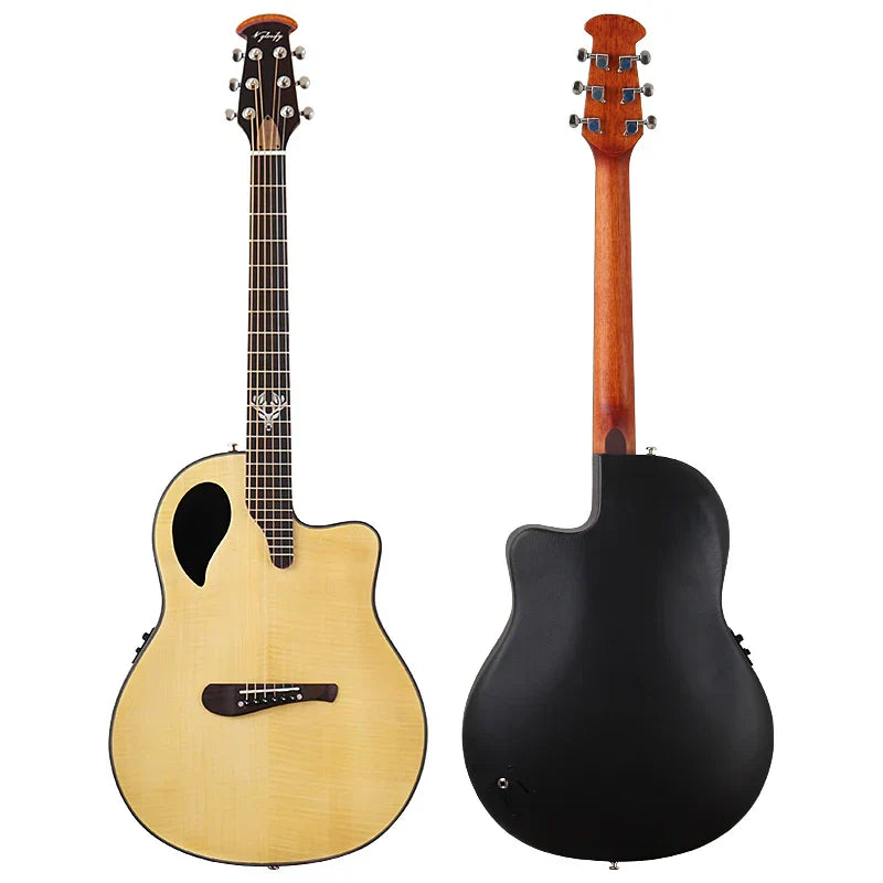 Laminated Spruce wood Electric Acoustic Guitar 6 Strings