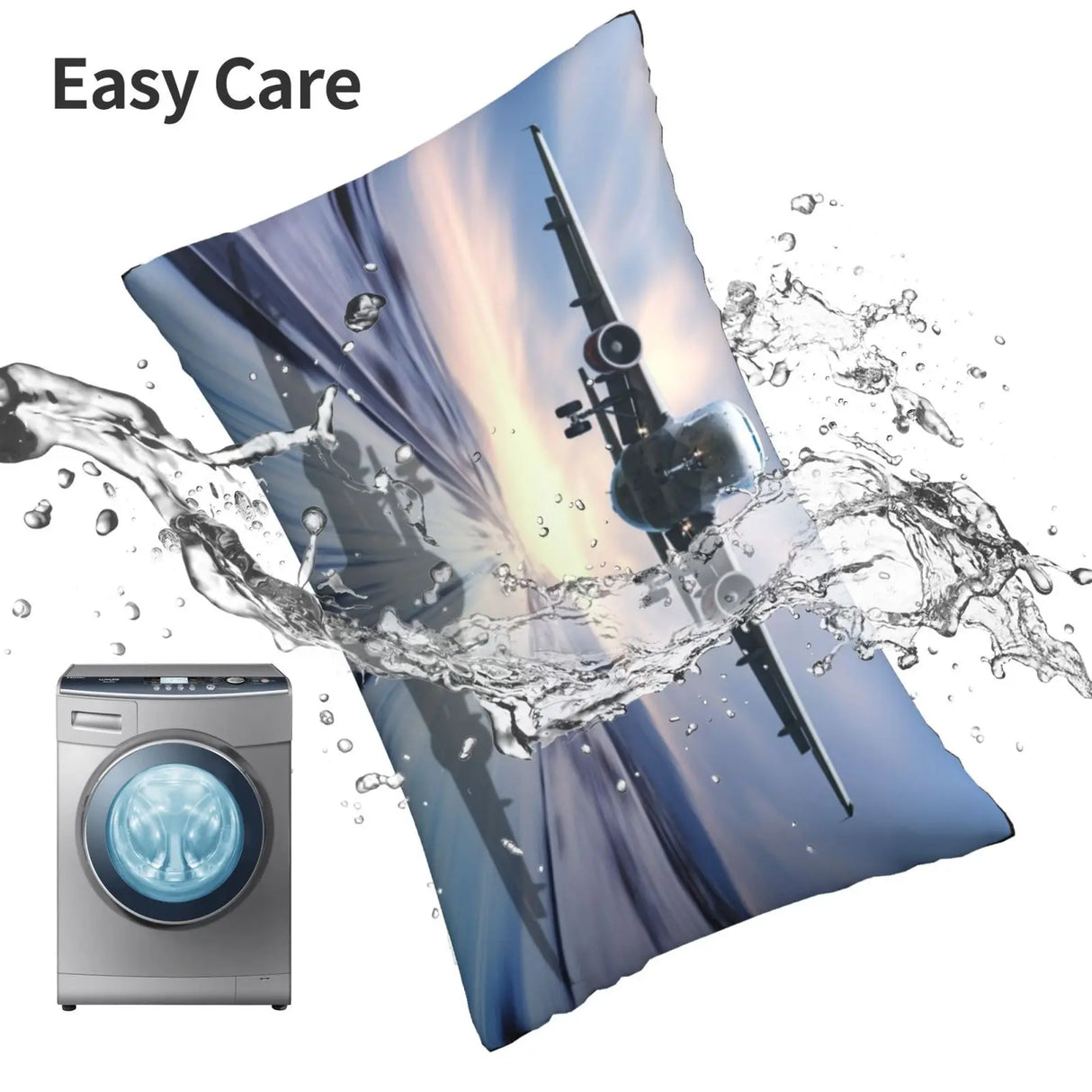 Landing Of The Passenger Plane Pillow Case 20x30