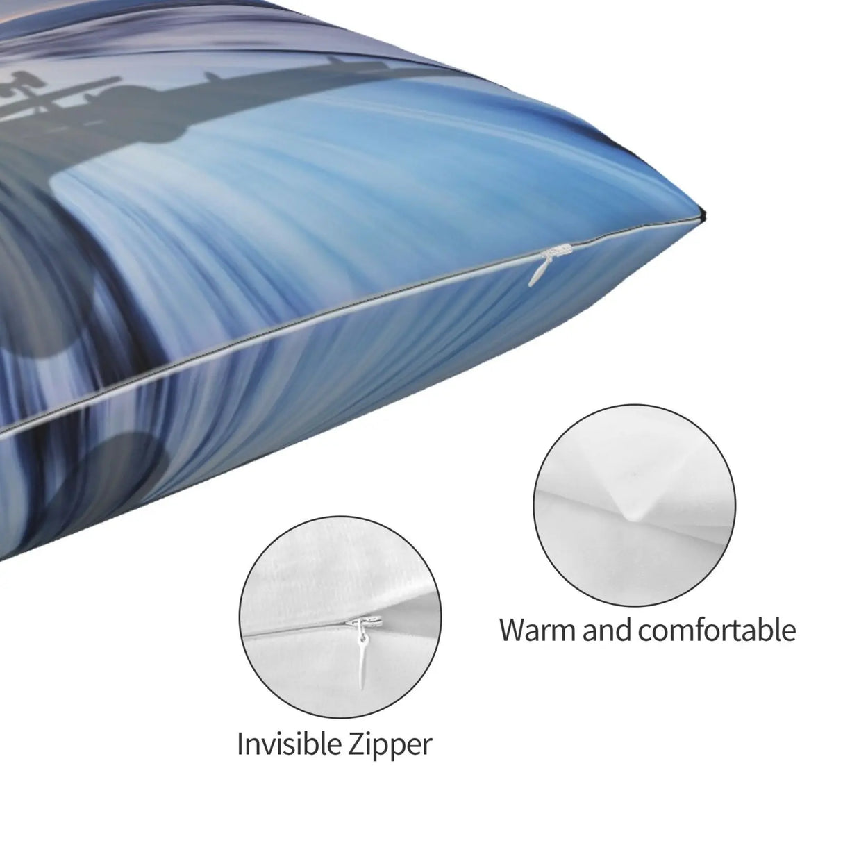 Landing Of The Passenger Plane Pillow Case 20x30