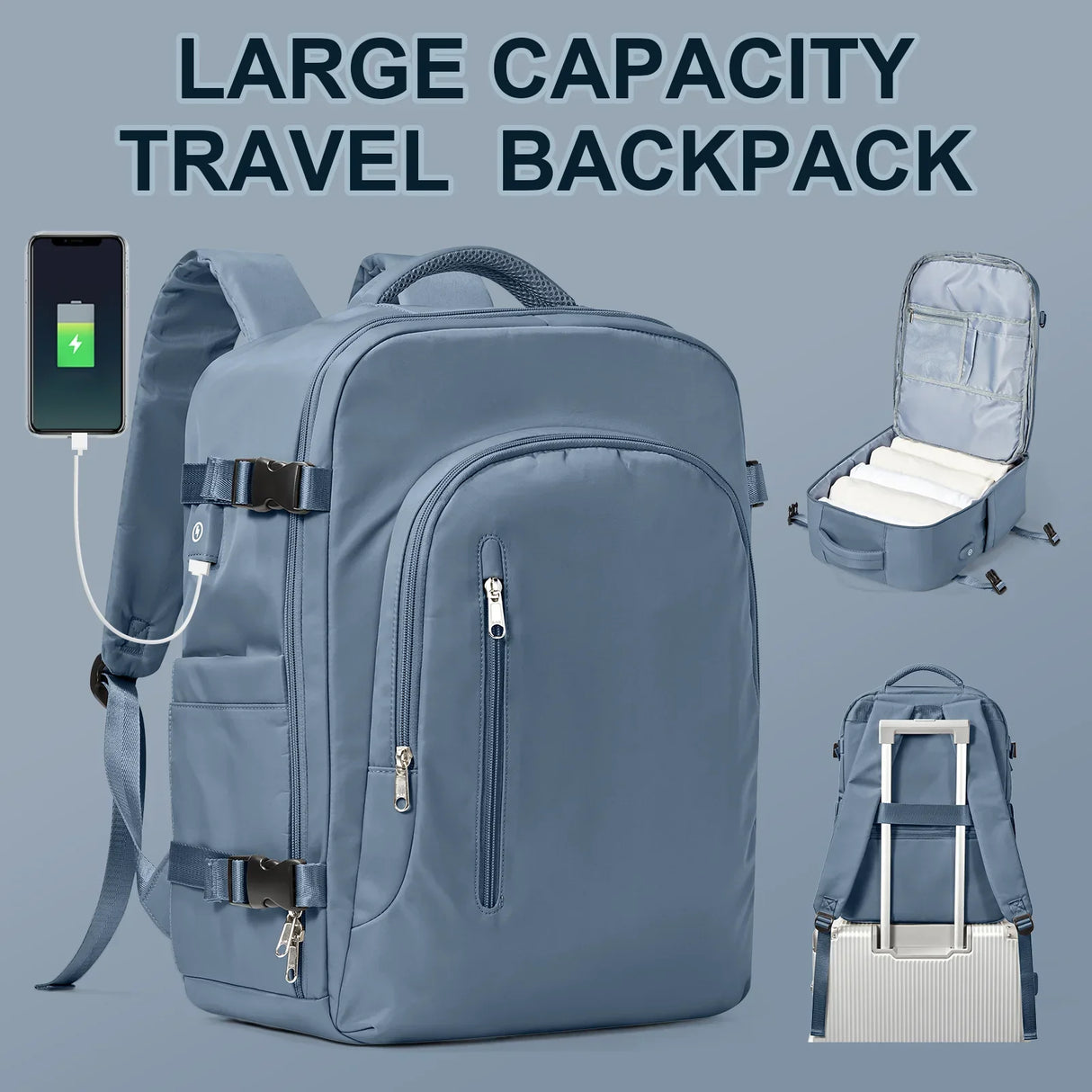 Laptop Bag Travel Backpack for Women Large Capacity