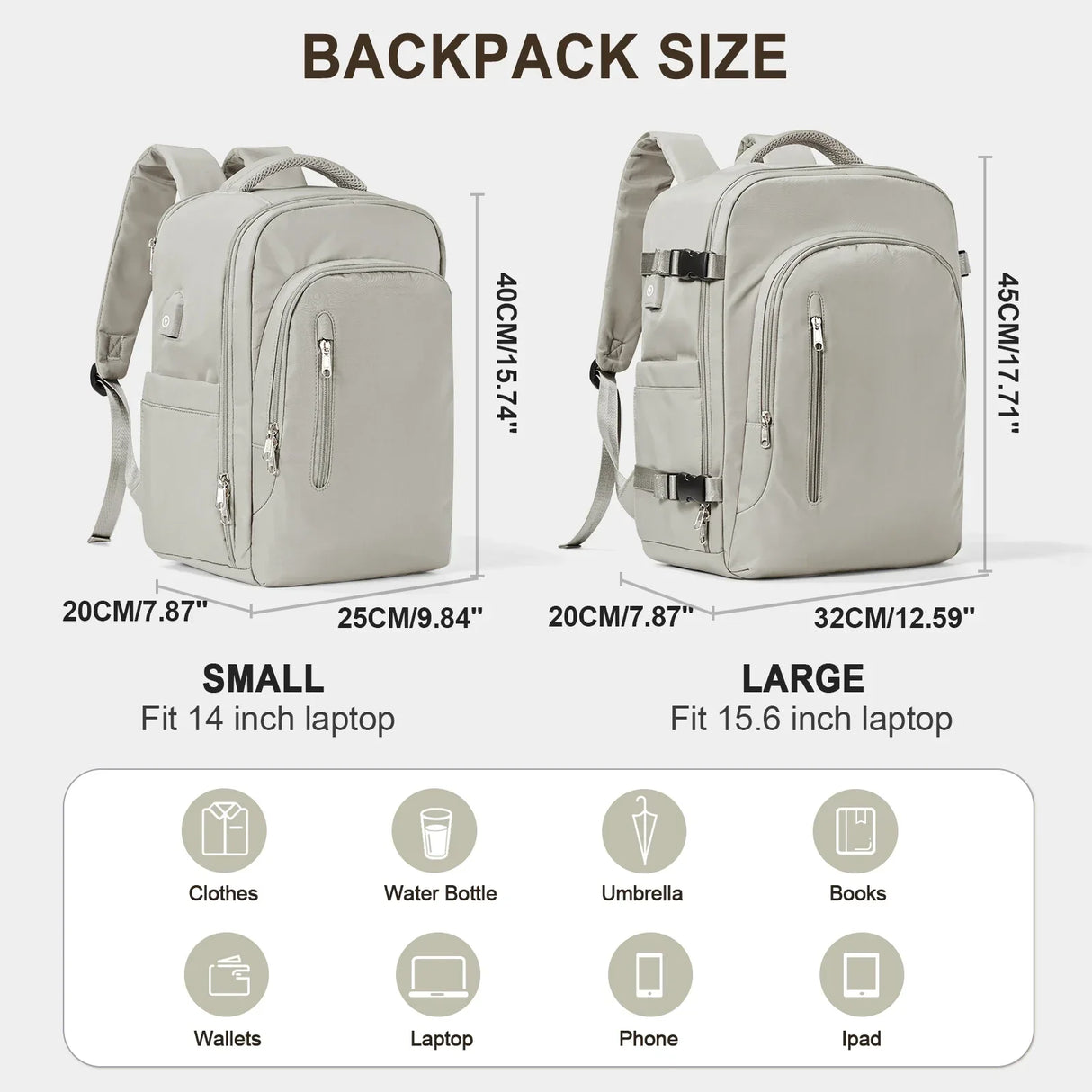 Laptop Bag Travel Backpack for Women Large Capacity