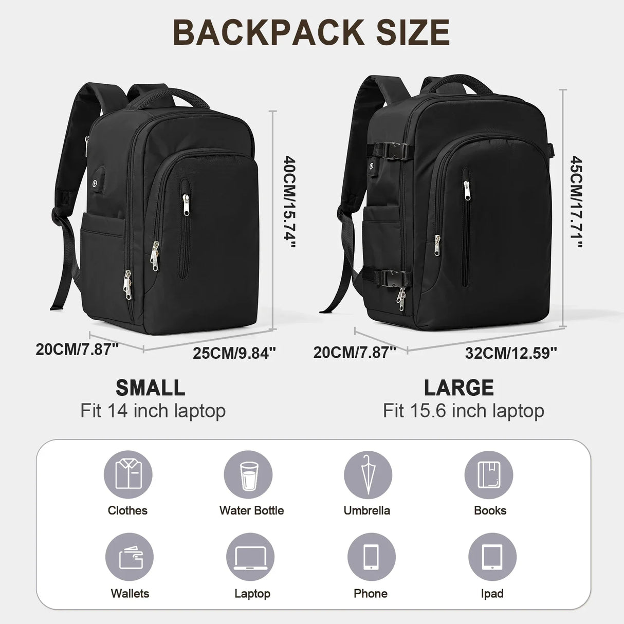 Laptop Bag Travel Backpack for Women Large Capacity
