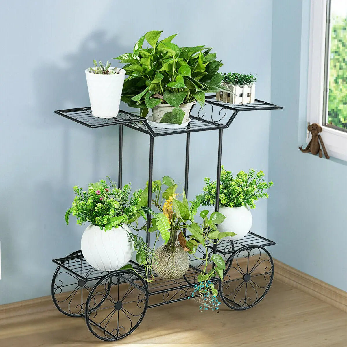 Large Metal Plant Stand Indoor 6 Tier Garden