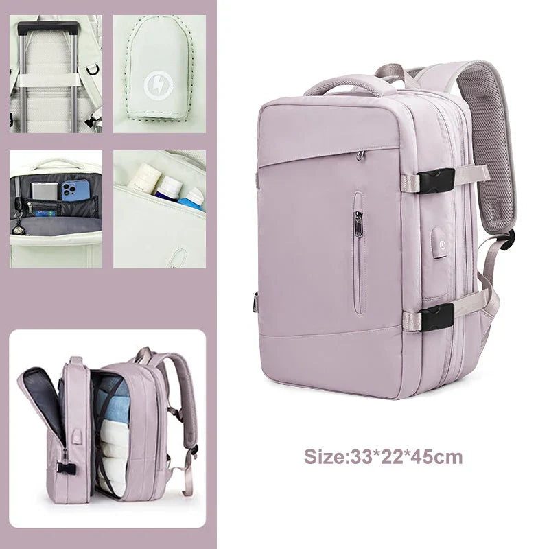 Large Travel Backpack Laptop Bag Women Men Carry