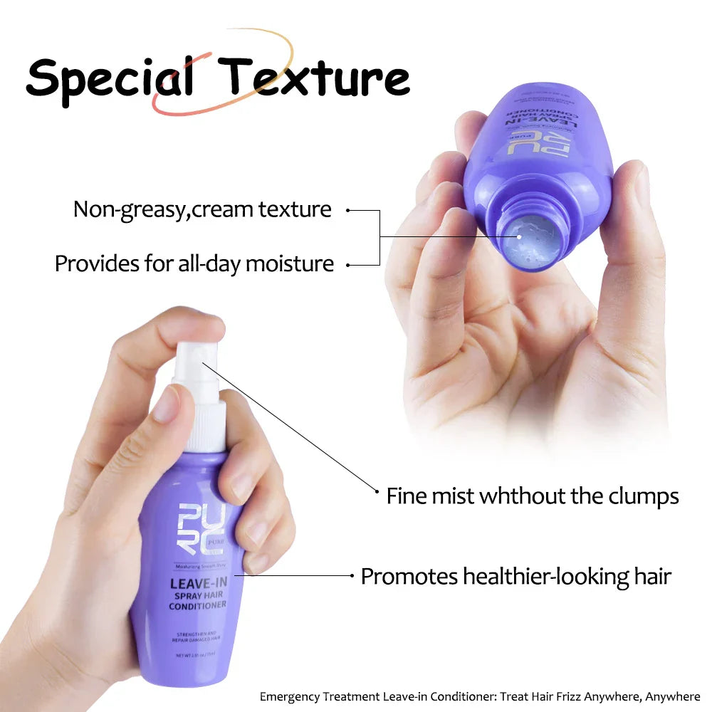 Leave-in Conditioner Spray Coconut Oil Smoothing Frizz After-Shampoo