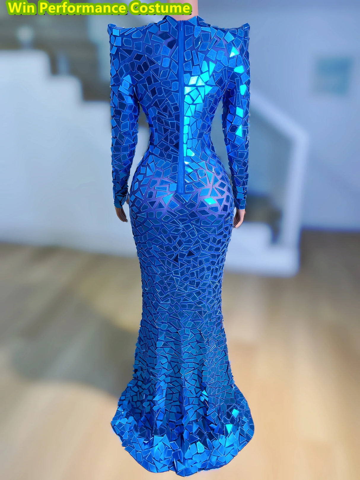 Lenses Sleeves Long Skirts Shiny Rhinestones Birthday Dresses