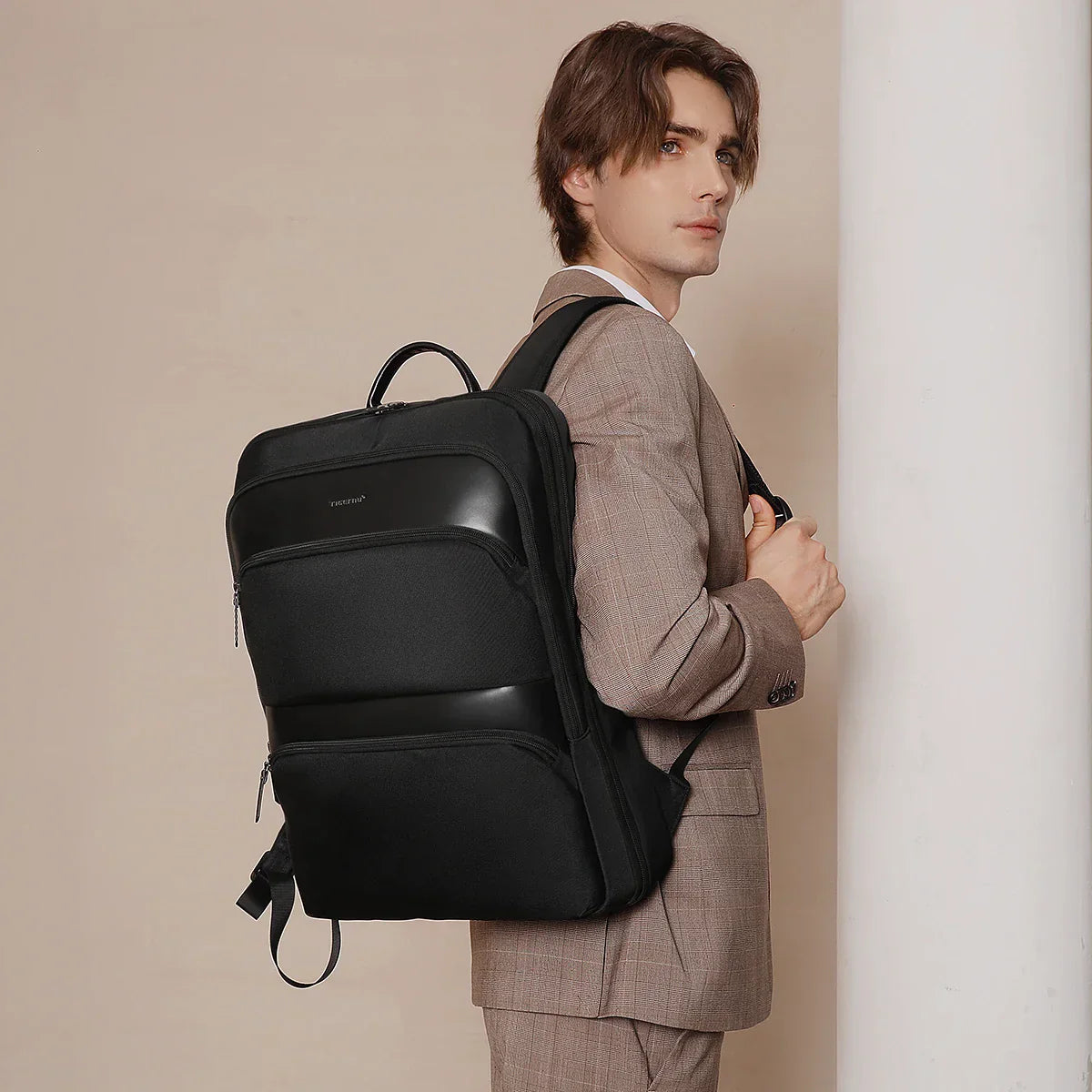 Lifetime Warranty Expandable Backpack Men Korean Thin Bags