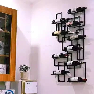 Living Room Wrought Iron Bar Wine Cabinets European