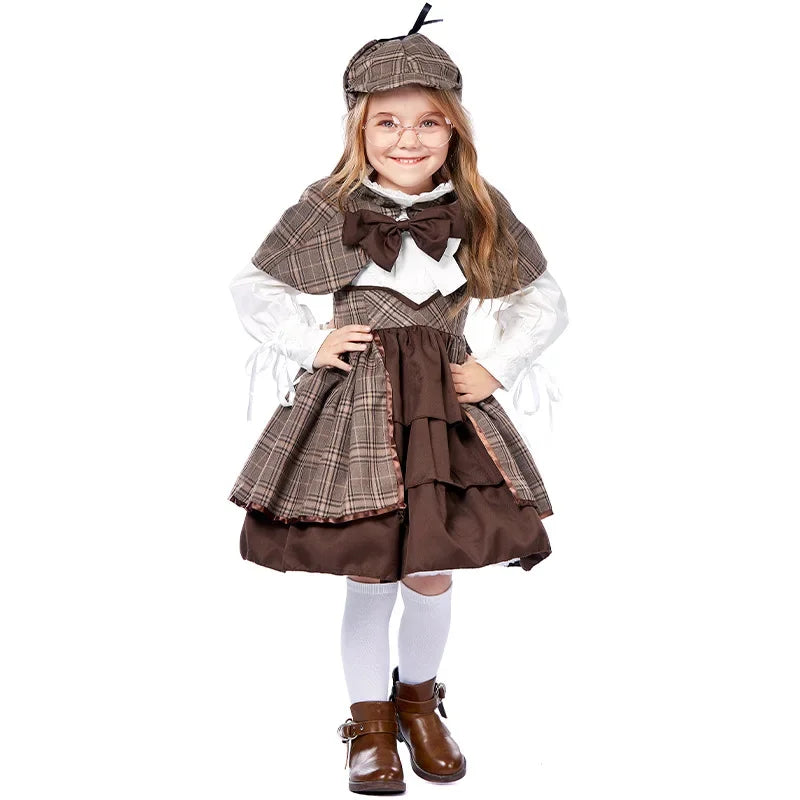 Lolita clothing children's detective Sherlock Holmes suit including
