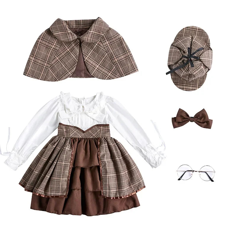 Lolita clothing children's detective Sherlock Holmes suit including