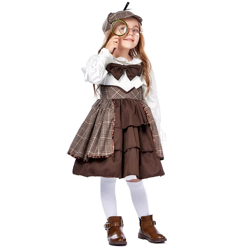 Lolita clothing children's detective Sherlock Holmes suit including