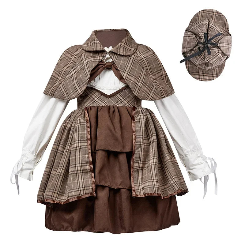 Lolita clothing children's detective Sherlock Holmes suit including