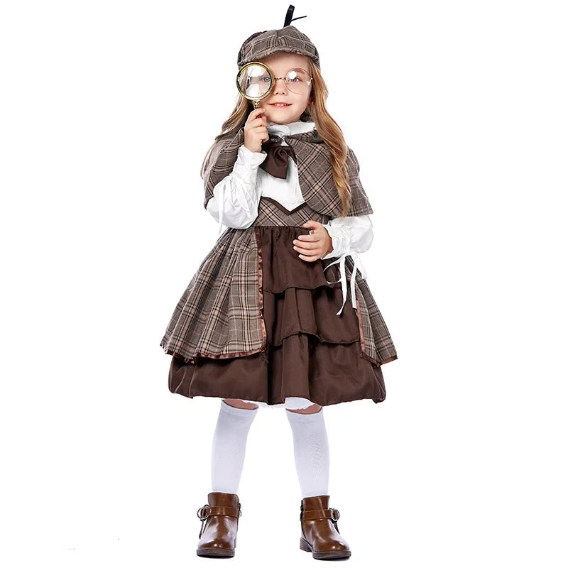Lolita clothing children's detective Sherlock Holmes suit including