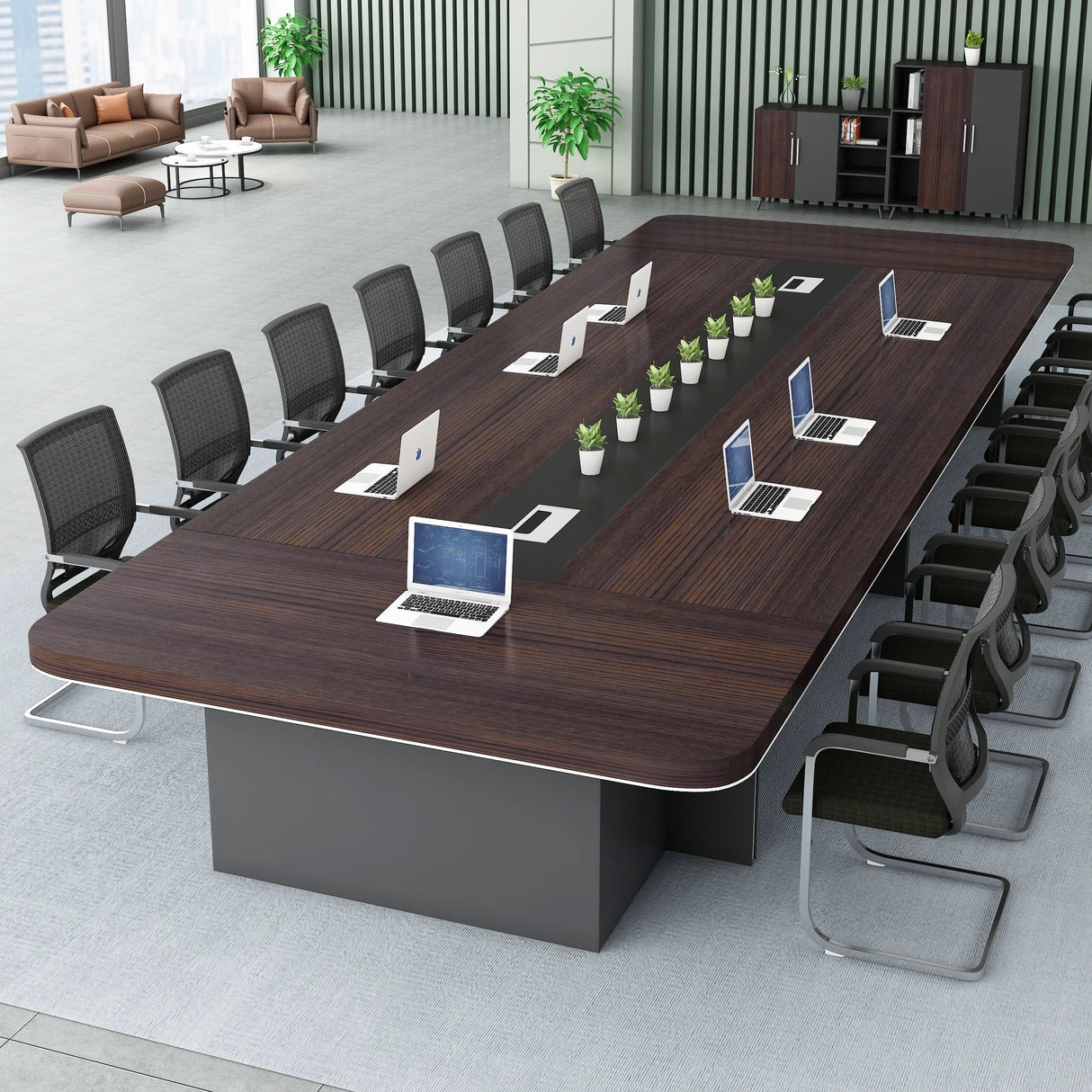 Long Meeting Office Table Modern Conference Table Chairs