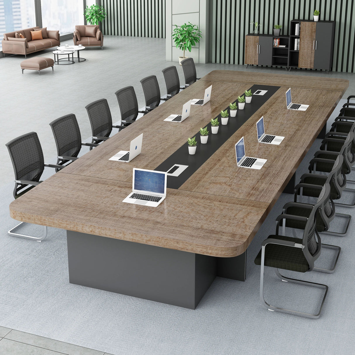 Long Meeting Office Table Modern Conference Table Chairs