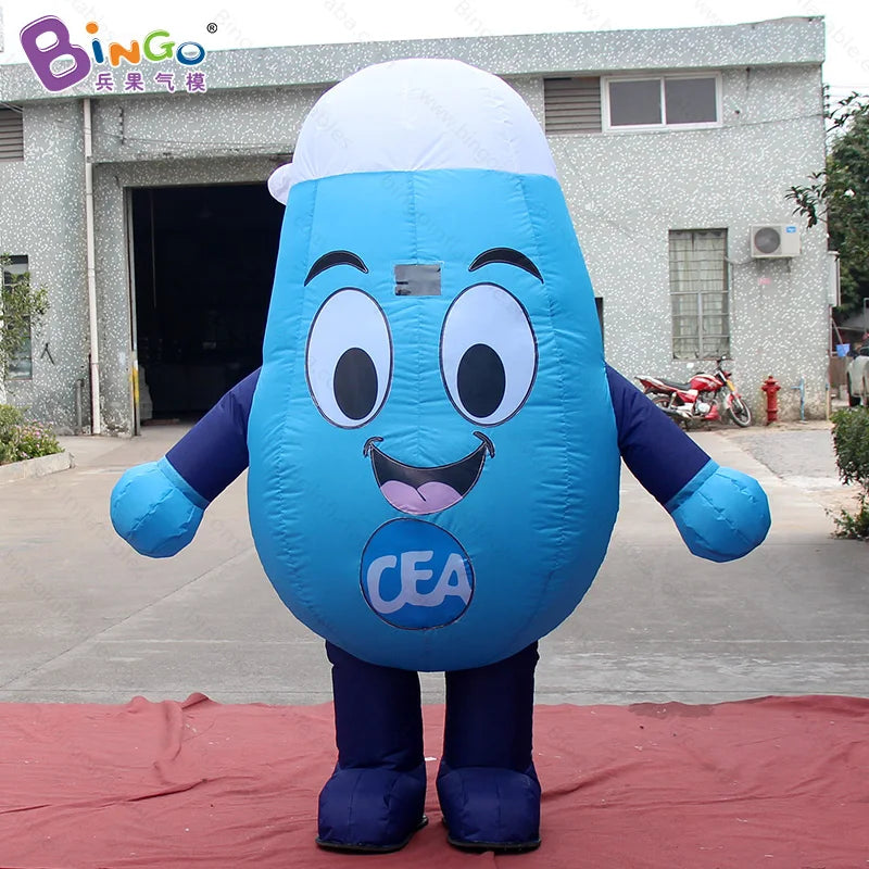 Lovely 2.2 meters inflatable water droplets costume education