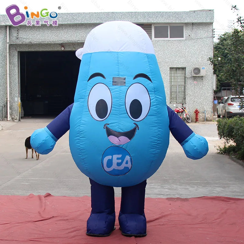 Lovely 2.2 meters inflatable water droplets costume education