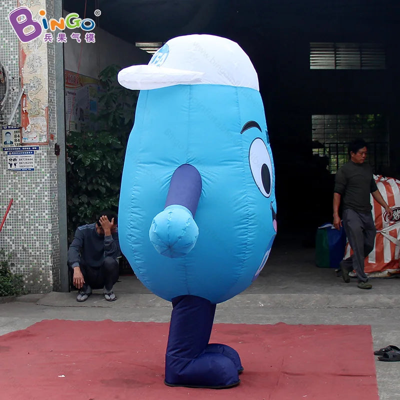 Lovely 2.2 meters inflatable water droplets costume education