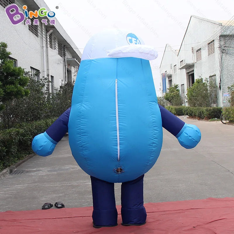 Lovely 2.2 meters inflatable water droplets costume education