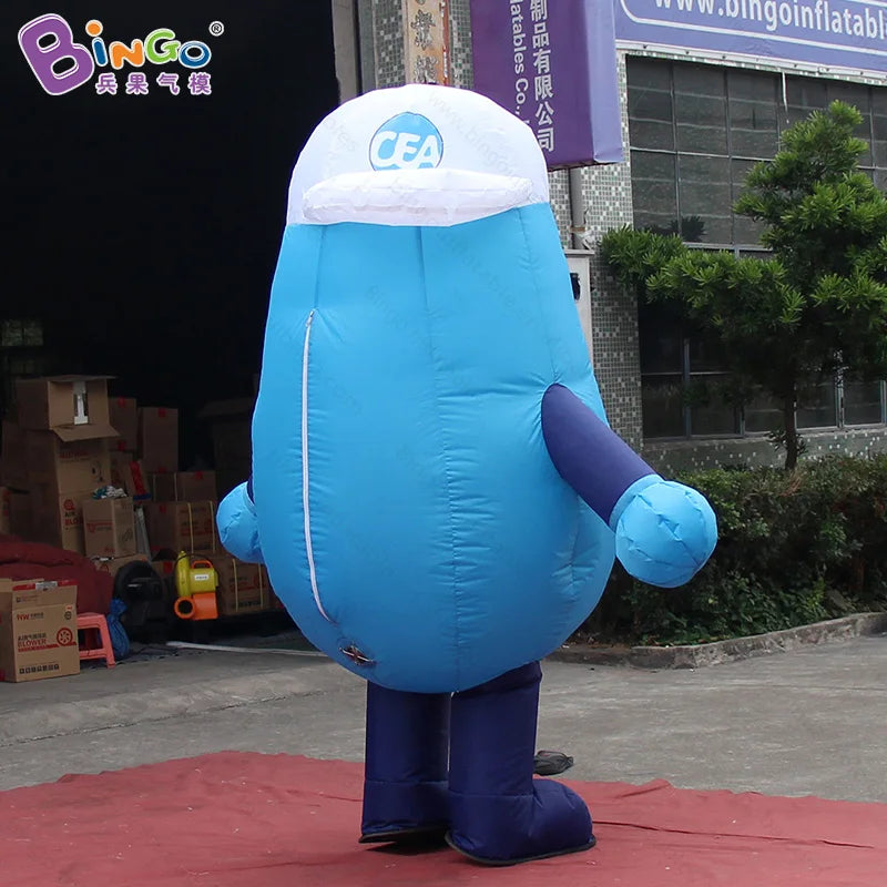 Lovely 2.2 meters inflatable water droplets costume education