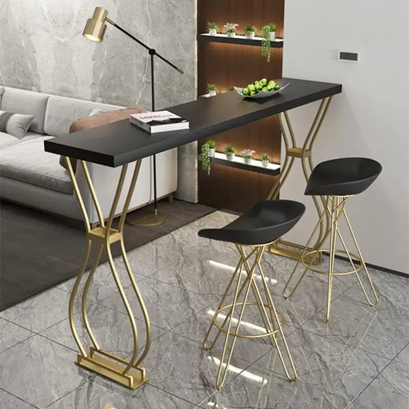 Luxury Solid Wood Bar Table Home Milk Tea