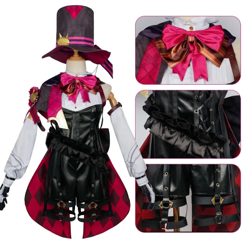 Lyney Cosplay Genshin Impact Costume Wig Fontaine Lyney