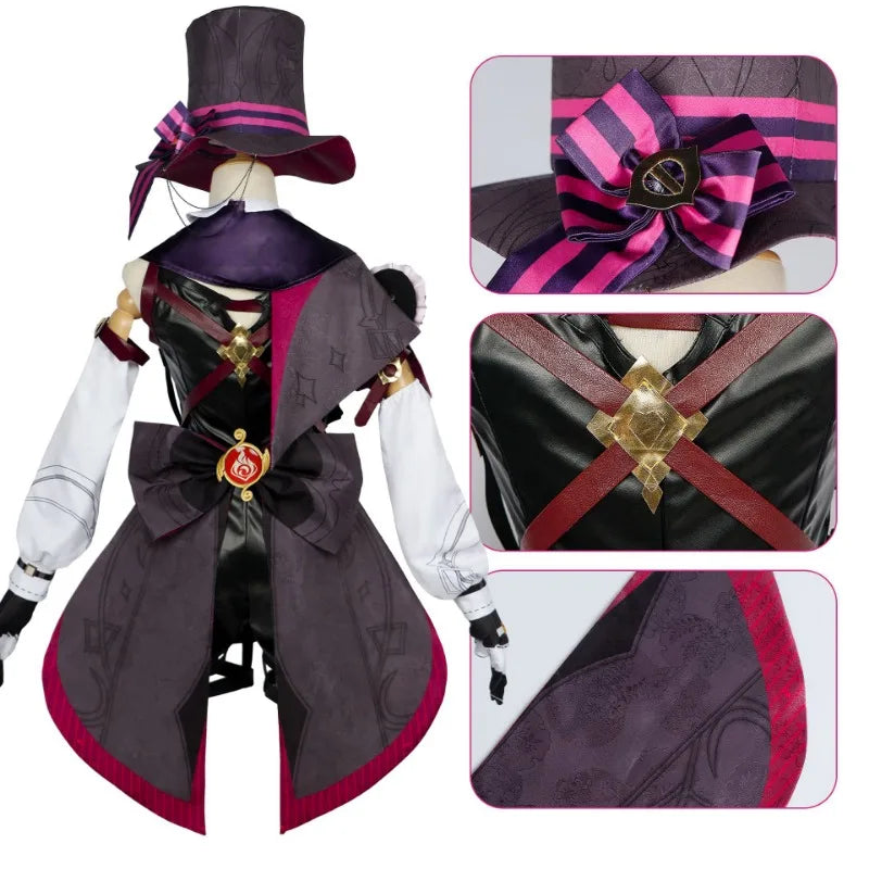 Lyney Cosplay Genshin Impact Costume Wig Fontaine Lyney