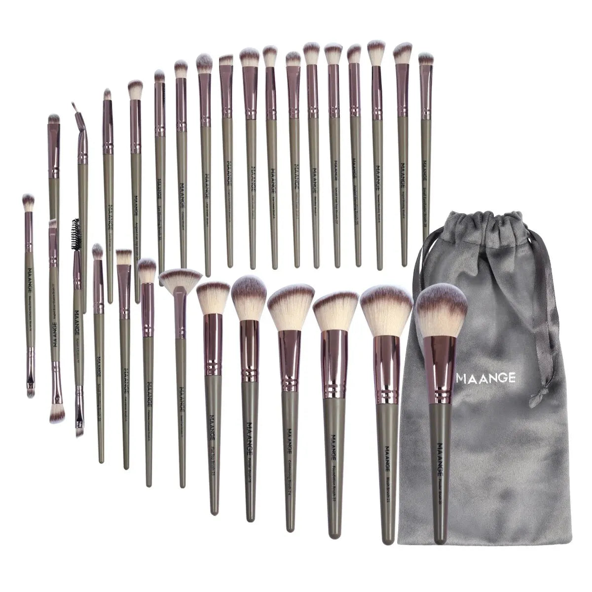 MAANGE 30pcs Professional Makeup Brush Set Foundation Concealers