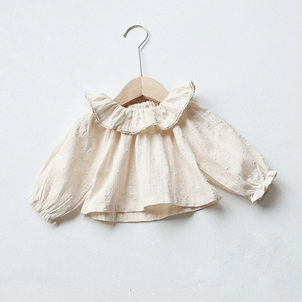 MILANCEL Baby Clothes Peter Pan Collar Girls Blouse