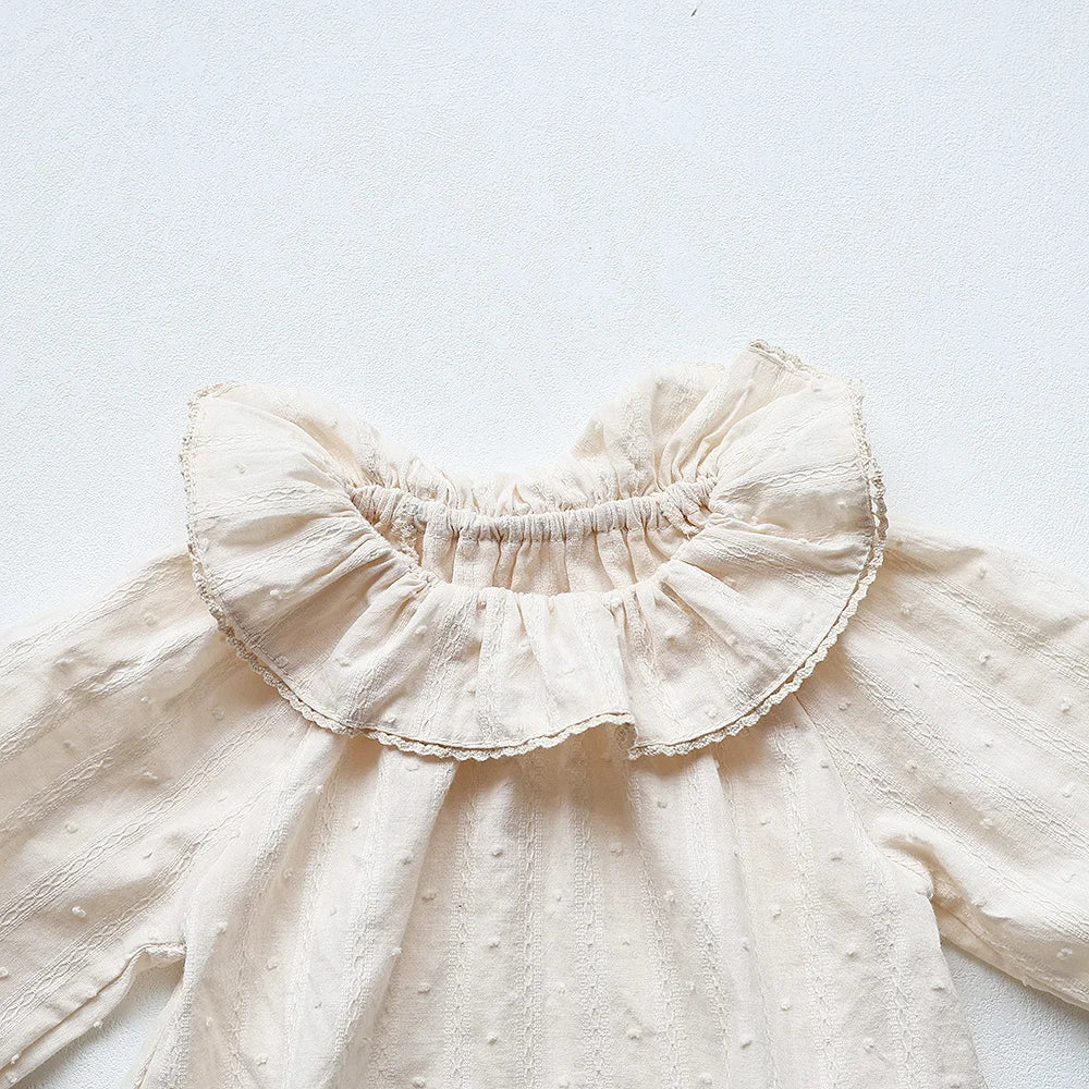 MILANCEL Baby Clothes Peter Pan Collar Girls Blouse