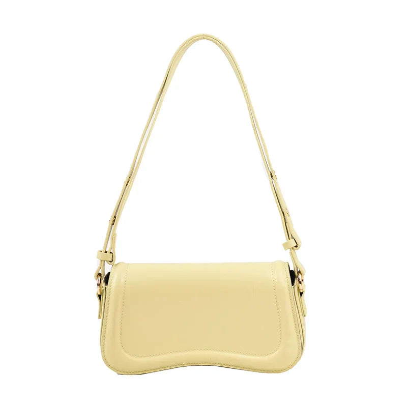 MOODS Flap Crossbody Bags For Women Pure Color
