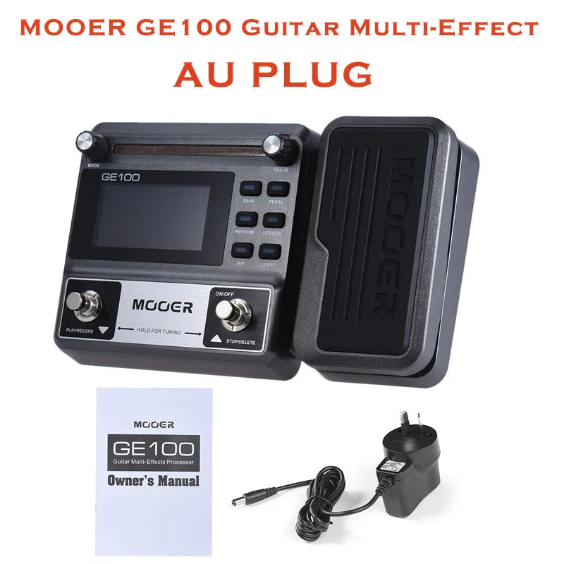 MOOER GE100 Guitar Multi-Effect Processor Pedal Loop Recording