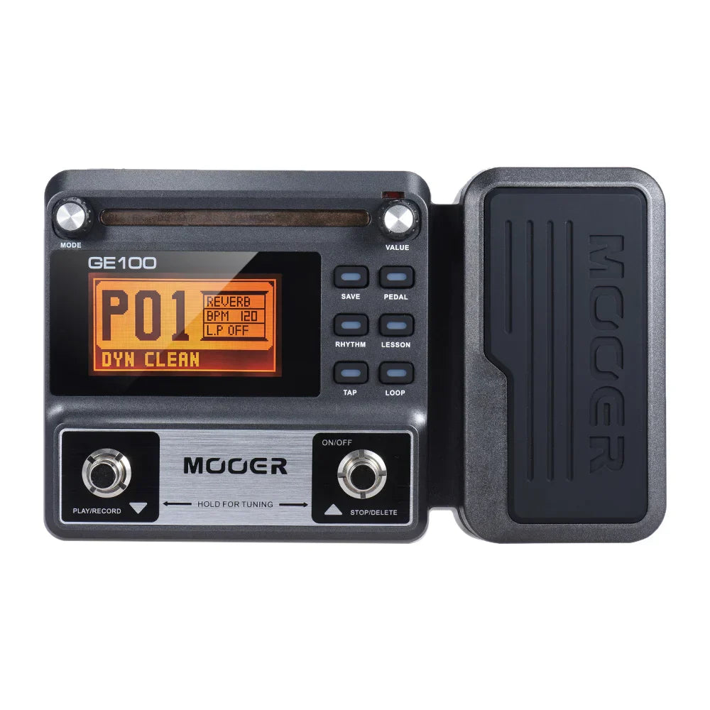 MOOER GE100 Guitar Multi-Effect Processor Pedal Loop Recording