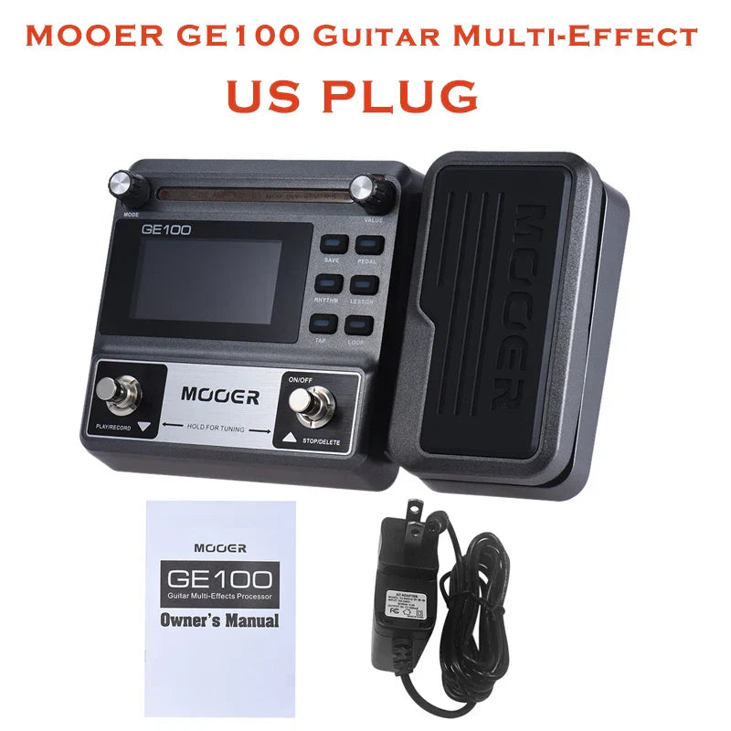 MOOER GE100 Guitar Multi-Effect Processor Pedal Loop Recording