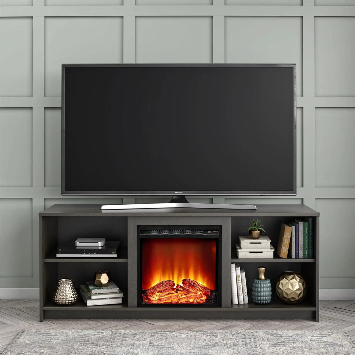 Mainstays Fireplace TV Stand for TVs up to