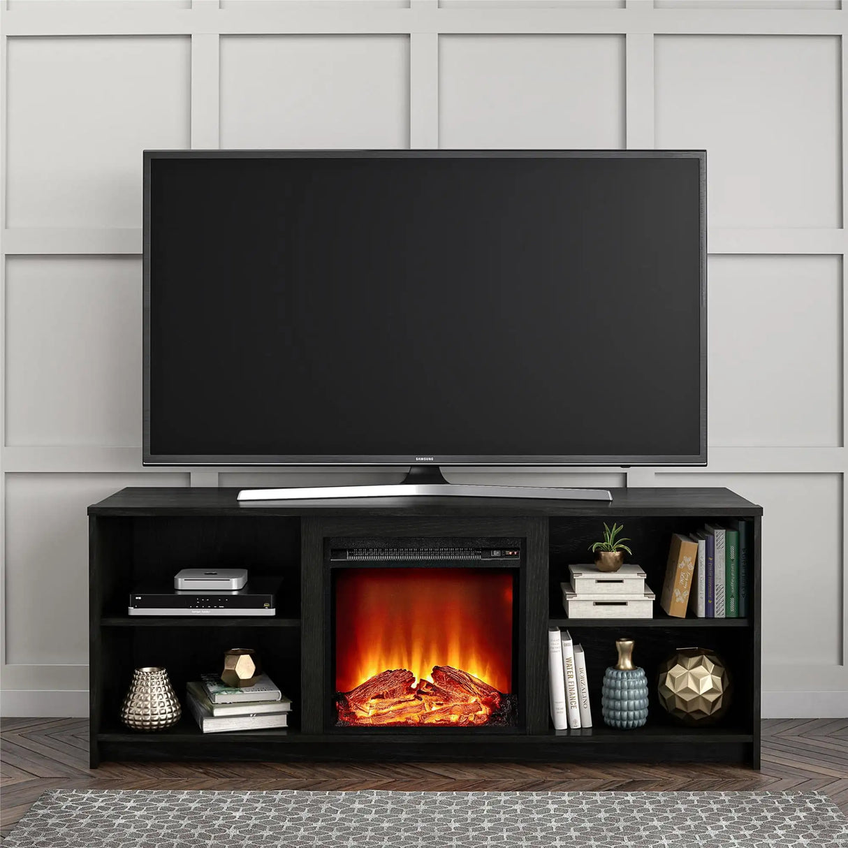 Mainstays Fireplace TV Stand for TVs up to