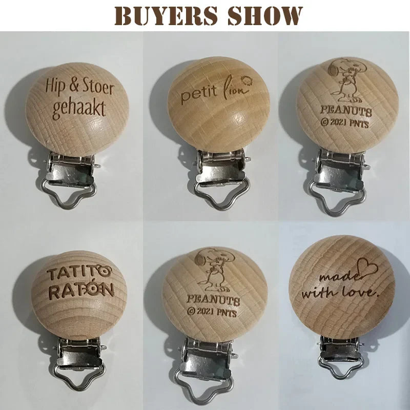 Mamihome 50pc Customize Logo Wooden Ring Baby Teether