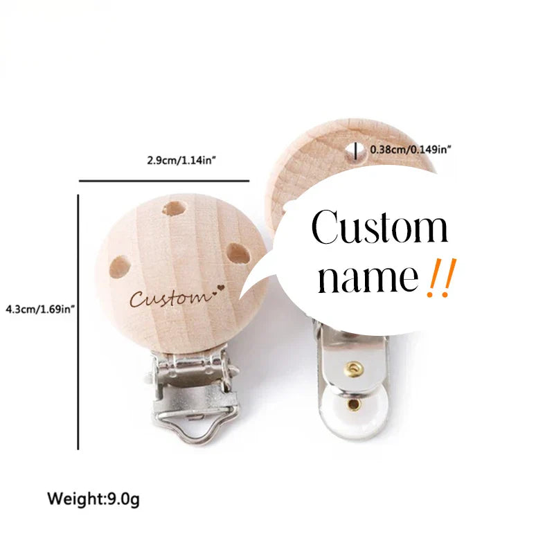 Mamihome 50pc Customize Logo Wooden Ring Baby Teether