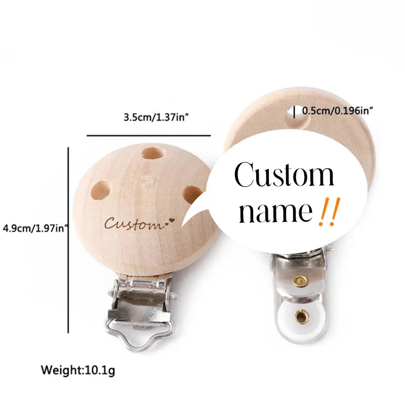 Mamihome 50pc Customize Logo Wooden Ring Baby Teether