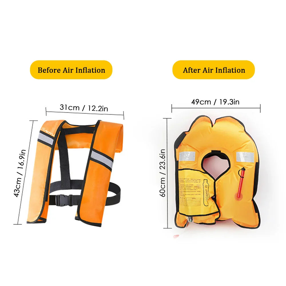 Manual Inflatable Life Jacket Children Adult Life Vest