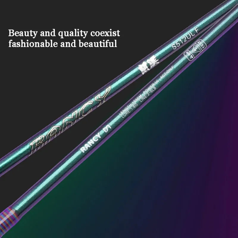 Mavllos Rancy Carbon Ultralight Fishing Rod,Lure 0.6-8g Line