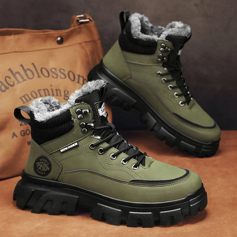 Men Tactical Winter Boots Mens Casual Ankle Winter
